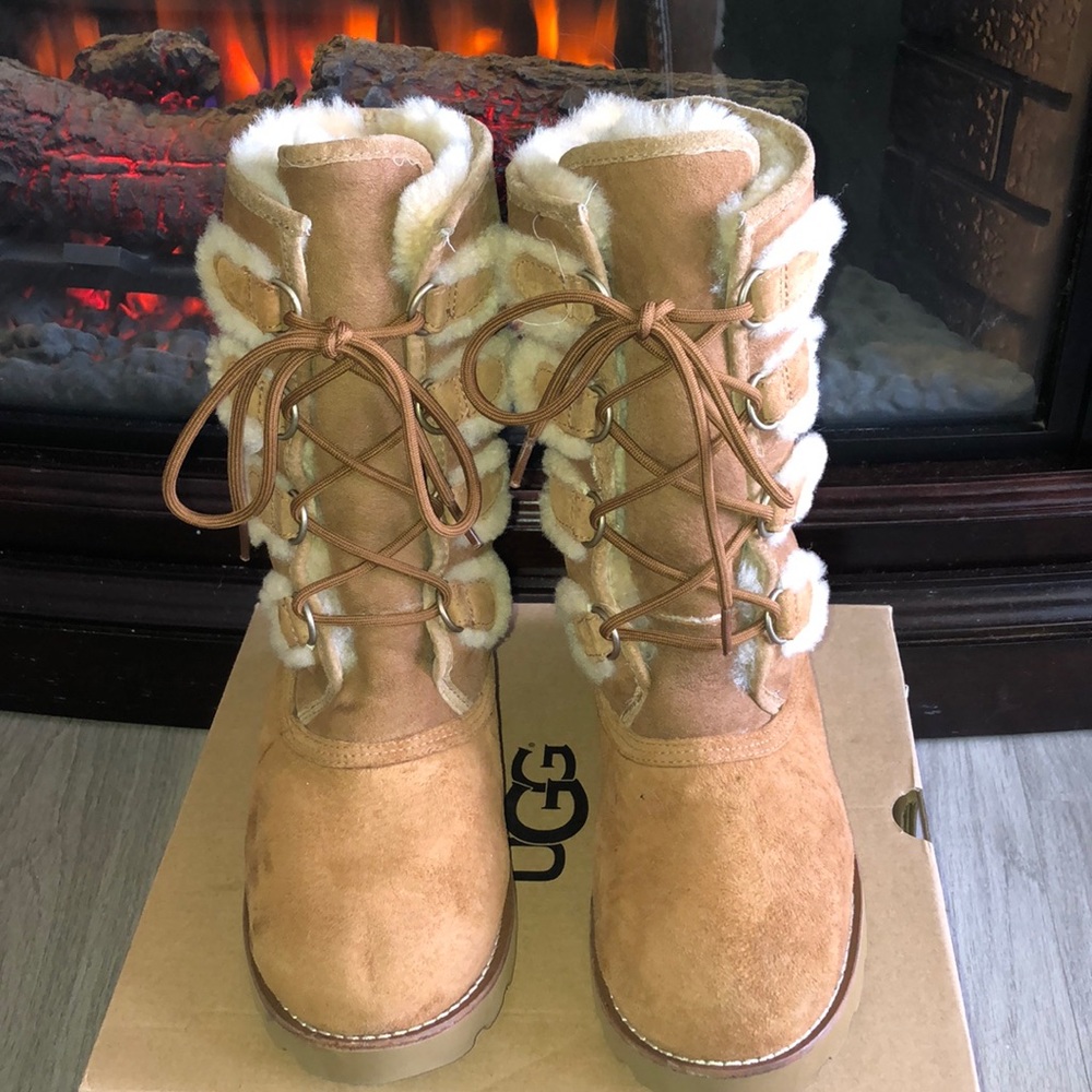 Chestnut ROMMY Lace-up UGGS